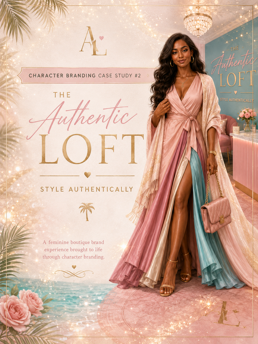 The Authentic Loft — Character Branding Case Study Cover featuring Arielle